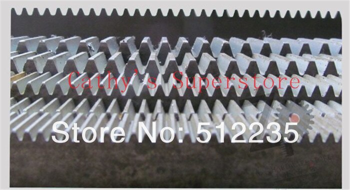 CNC Zahnstange Mod 1,5 45 # Stahl Sporn Ausrüstung 20x20 Länge in 1000mm getriebe Gestell