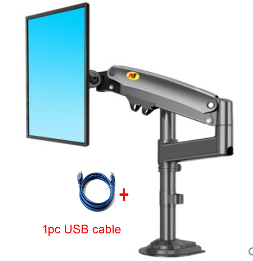 NB H100 22-35" 17"-30" GasveerMonitor Houder Arm Full Motion LCD TV Mount 2-9kg 2-12kg ergonomische dubbele arm klembeugel USB3