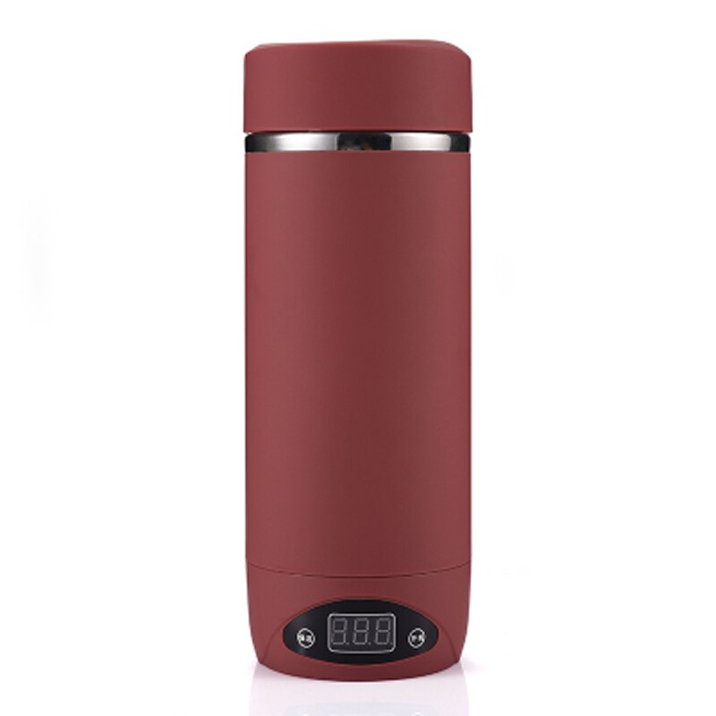 Mini Elektrische Wasserkocher Reise Heißer Wasser Heizung Tasse Heizung Eintopf Quikly Herd Tragbare Kessel Thermische Tee Topf: red / AU