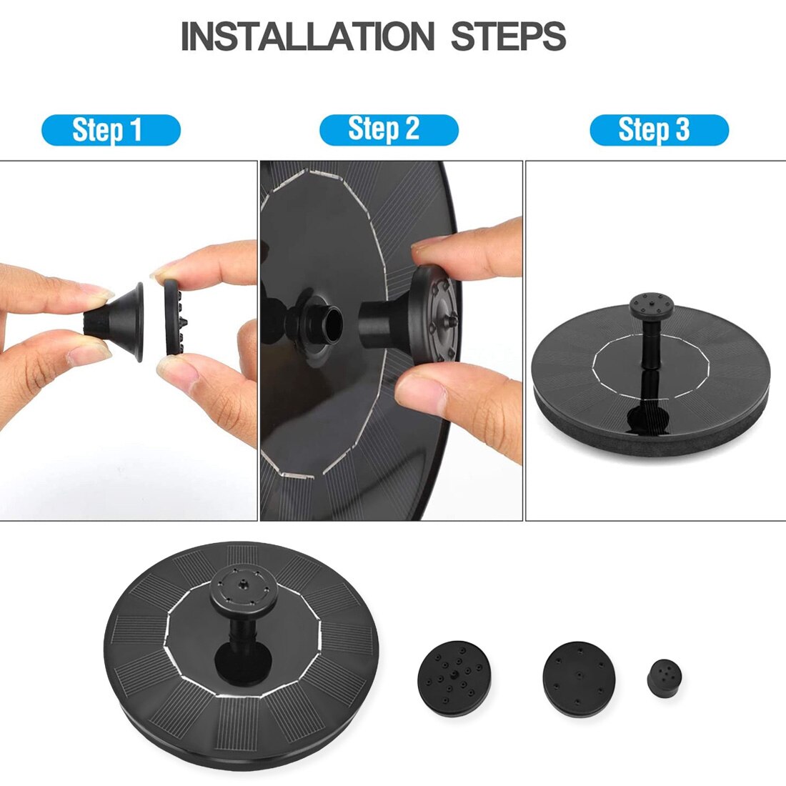 Solar Panel Floating Fountain Garden Decoration Mini Solar Powered Fountain Garden Pool Pond Water Fountain Pump