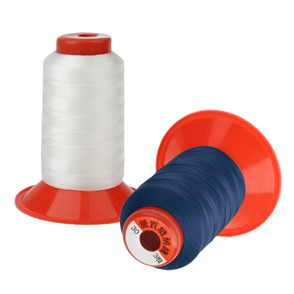 2 rollen van 500 meter sterk gebonden nylon draden voor het naaien van tenten, rugzakken, bagage en tassen