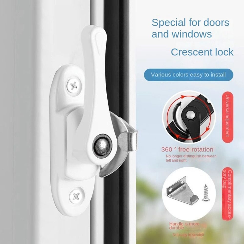 Aluminum Alloy Double-sided Lock Door Lock Window Sash Lock Used On Vertical Horizontal Sliding Windows Security Lock Hardware