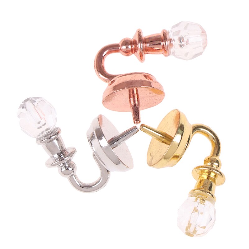 1Pair 1:12 Dollhouse Miniature Wall Light Lamp Model Decoration Accessories Toys