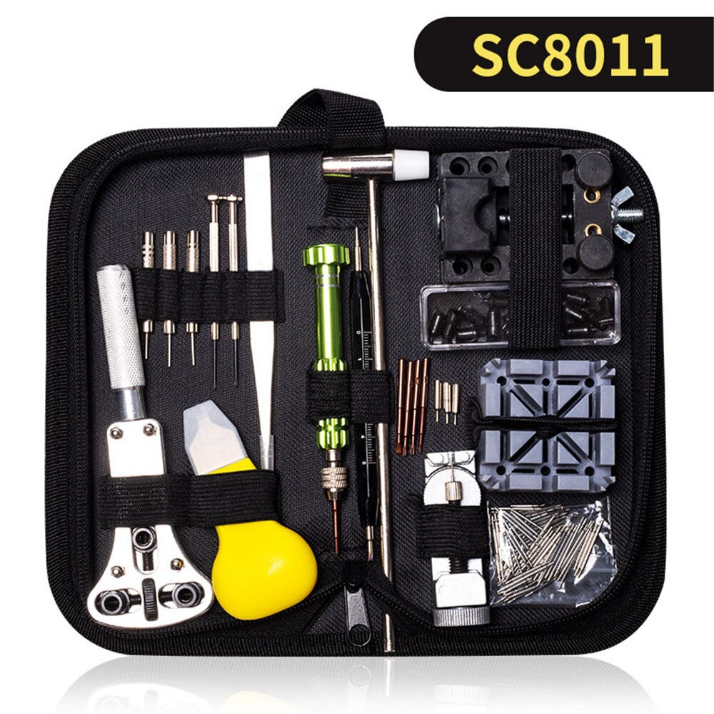 watch repair kit set watch repair tools combination tools for dismantle change battery open cover operation: SC8011 combo