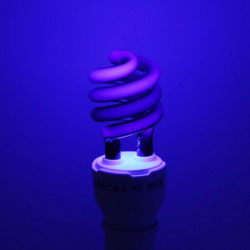 E27 UV Light Bulb Ultraviolet Lamp Fluorescent CFL 5/15/20W Spiral Enegy Saving Black Light Violet Lighting 220V 300-400nm