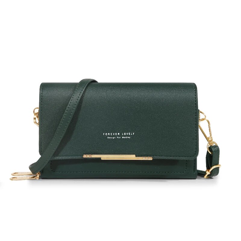 Pu Leather Women Handbags FemaleMultifunctional Large Capacity Shoulder BagsFashion Crossbody Bags For Ladies Phone Purse: green