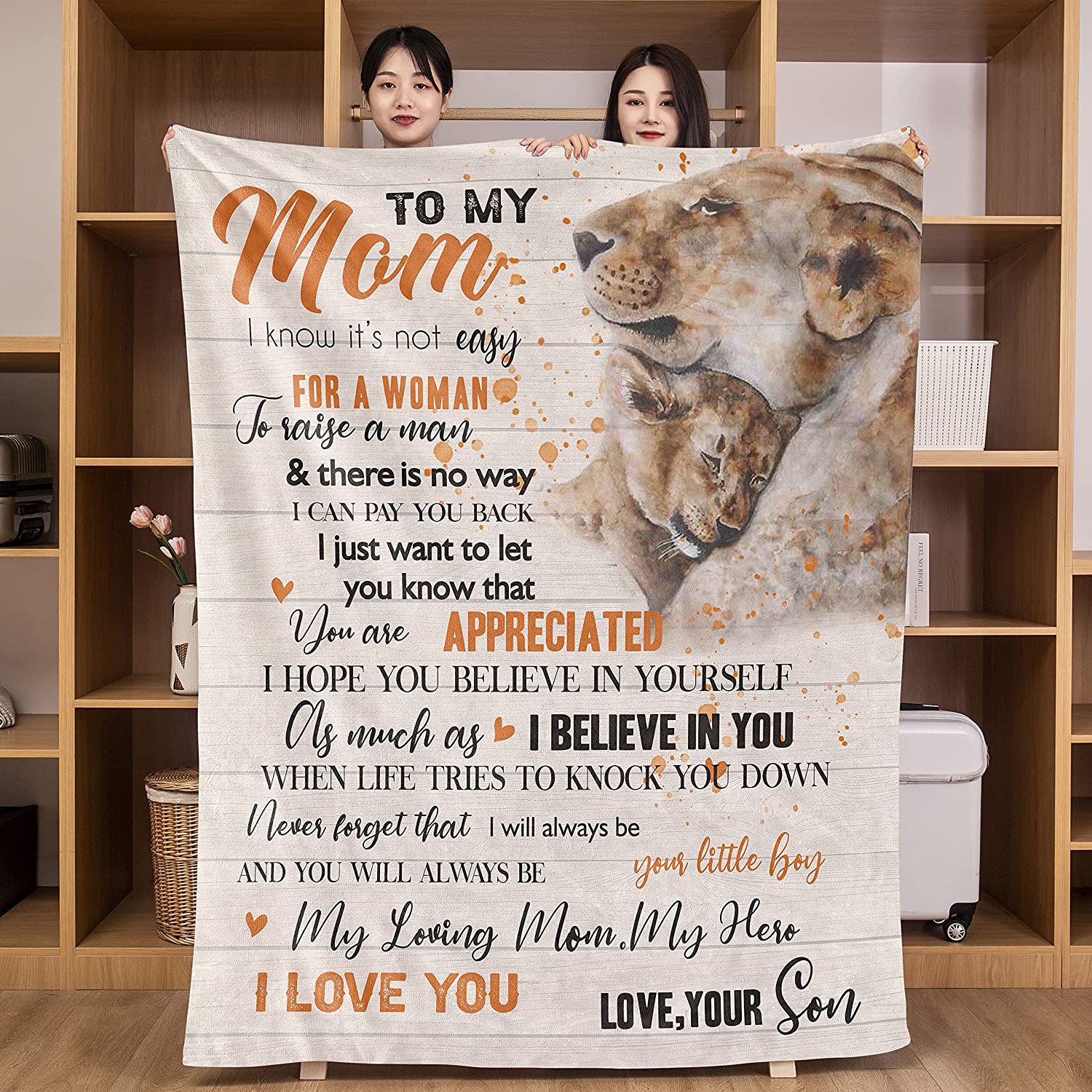 Do mojej mamy koc słonecznikowy dla mamy od córki rzuć koce koc rzuć narzuta na kanapę koce i rzuca koce: To Mom From Son / 125x150cm