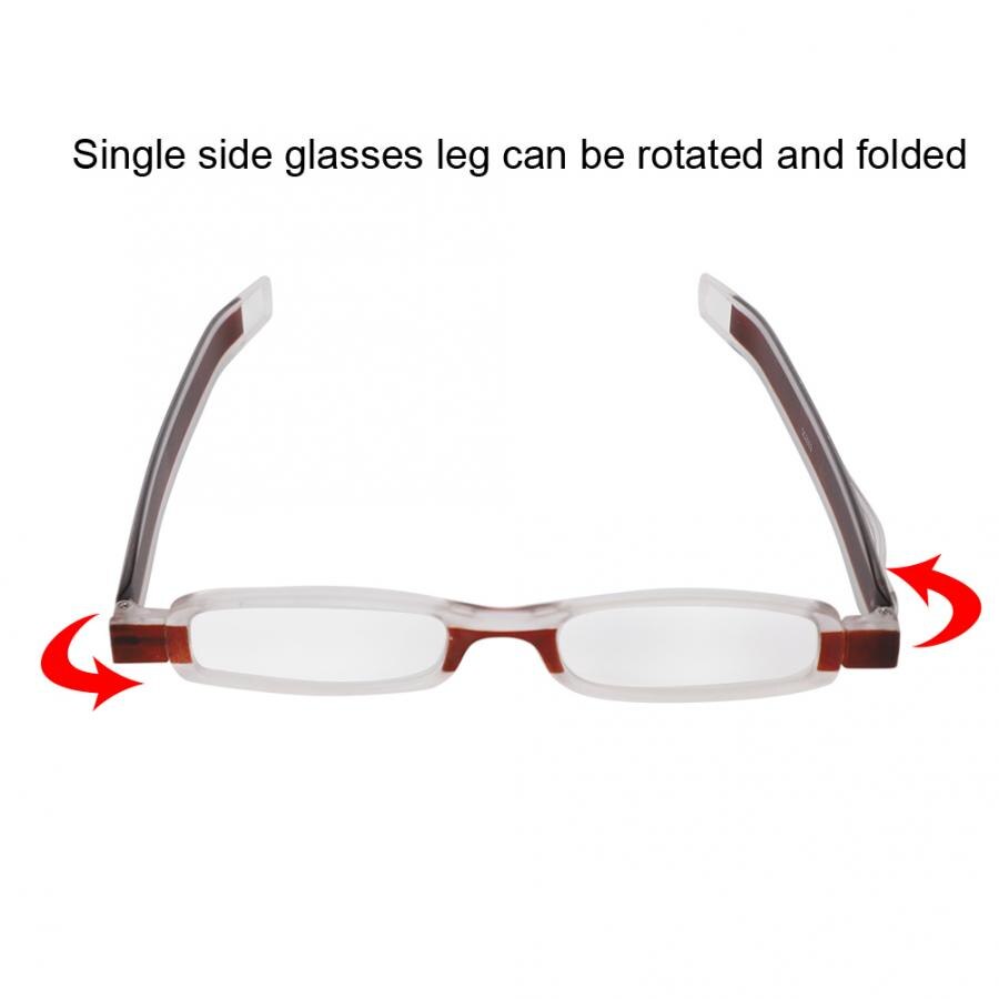 360 graden draaibaar opvouwbaar tweekleurig montuur draagbare leesbril voor ouderen oogzorg herenbril