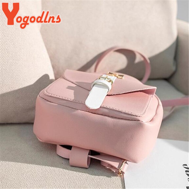 Yogodlns Doppel Verwenden Rucksack jugendlich Mädchen Schulter Taschen Bogen dekore Rucksack Süssigkeit Farbe Daypack Kleine Geldbörse Tasche