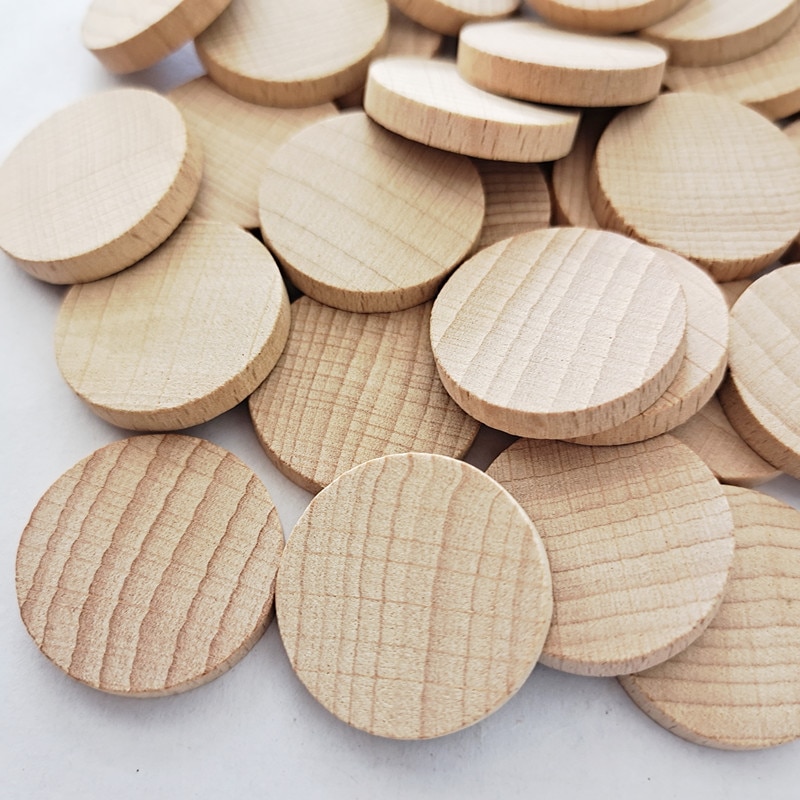 10-50 mm Hardwood Beech Round Wood Chips DIY Wood Crafts Wood Chips