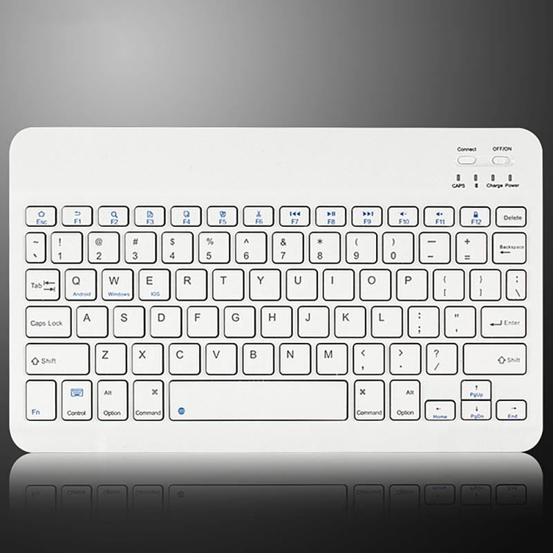 Mini Wireless Keyboard Bluetooth Keyboard For Ipad Phone Tablet Rubber Keycaps Rechargeable Keyboard For Android Ios Windows
