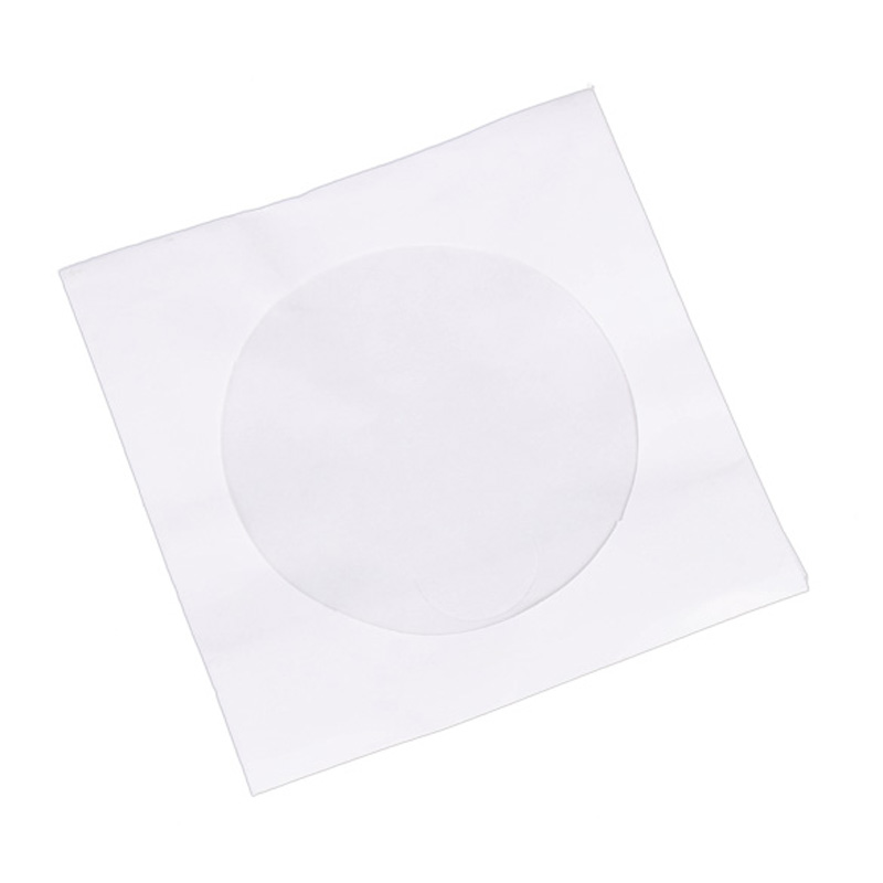 Lote de 95 unidades de Mini bolsa protectora para CD, bolsa de papel blanca organizadora, Mini bolsa protectora para discos de CD y DVD, funda protectora para sobres con solapa