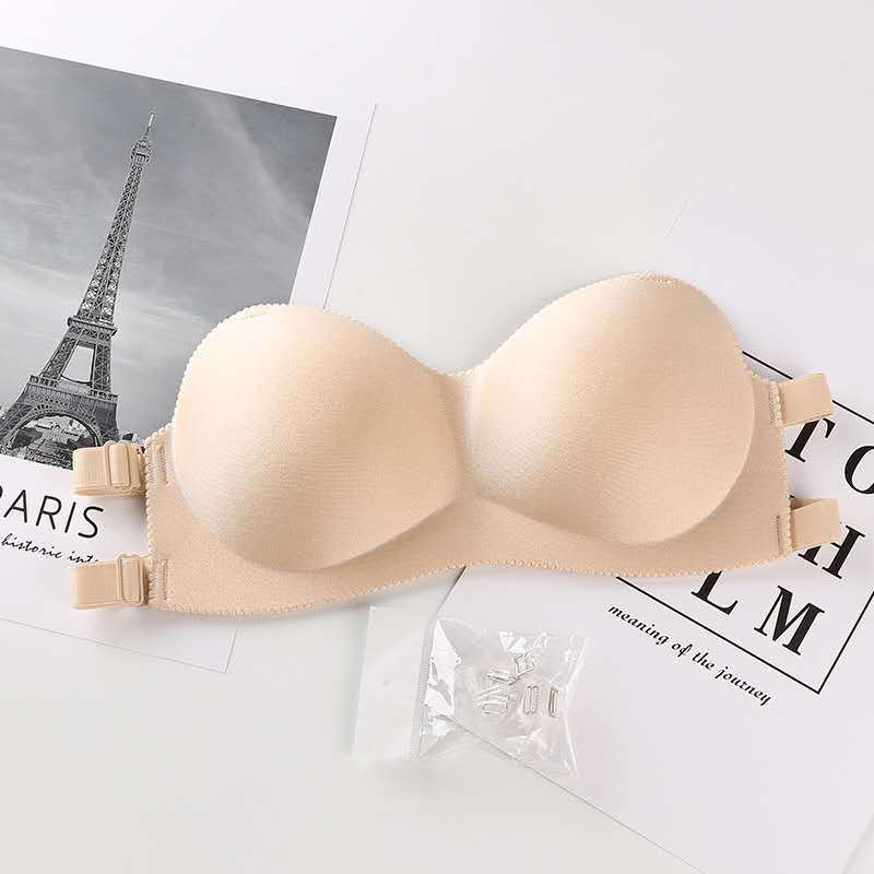 Sexy invisible bras seamless wire free strapless bras summer back beautify breathable lingerie push up bra