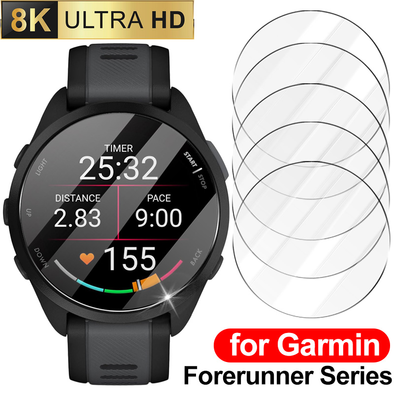 Vidro temperado para garmin forerunner 965 955 945 935 735xt 165 265 255 265s 255s protetor de tela de relógio filme de vidro anti-arranhões