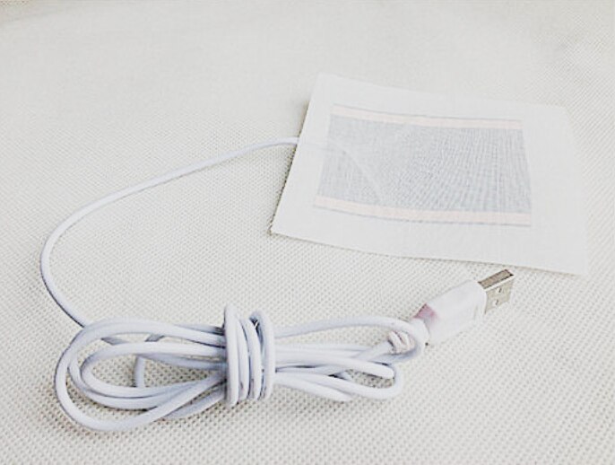 1 Set USB Electric Heated Jacket Heating Pad Outdoor Themal Warm Winter Heating Vest Pads For DIY Heated Clothing 3/5/6/8 Pads: white
