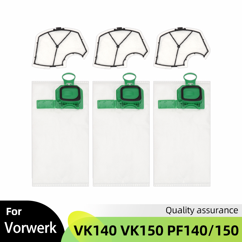 Para Vorwerk Kobold VK140 VK150 Vertical PF 140/150 Kit de repuesto de bolsa de polvo accesorios de repuesto para aspiradora