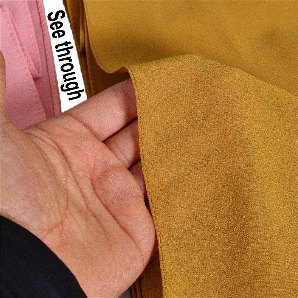 Muslimska kvinnor tjejer hijab bubbla tjock chiffong hijab sjalar wrap muslim tung bubbel chiffong enkla halsdukar/scarf 180*75cm