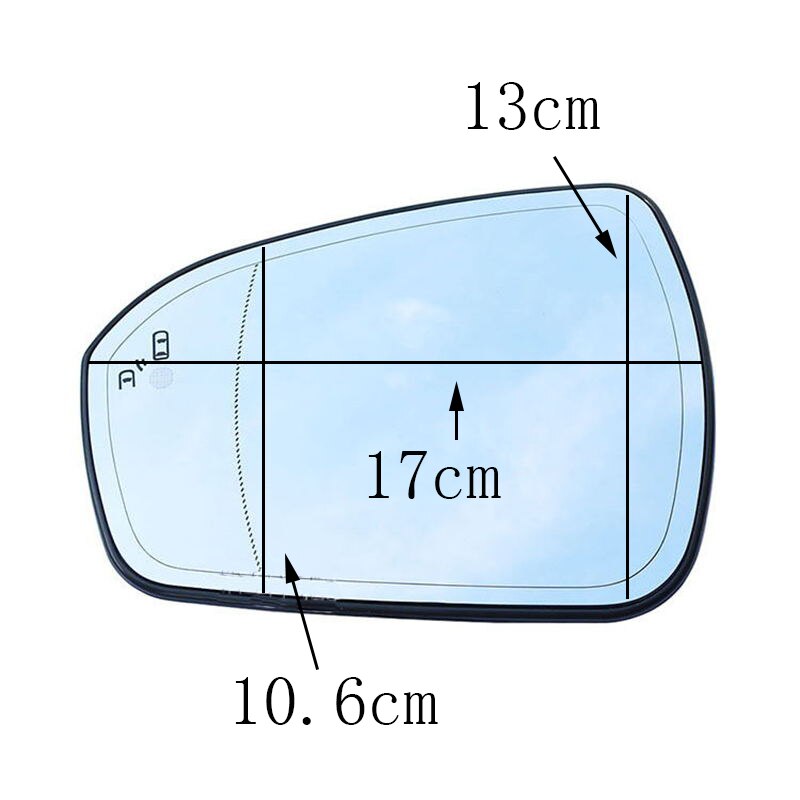 Auto Verwarmde Blind Spot Waarschuwing Wing Achteruitkijkspiegel Glas Voor Ford Mondeo