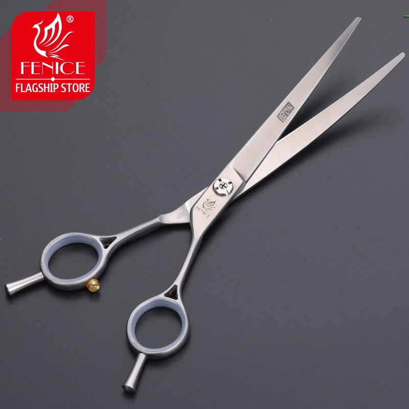 Fenice Pets Curved Scissors 6.75 inch Dogs Cats Grooming Shears Japan 440C