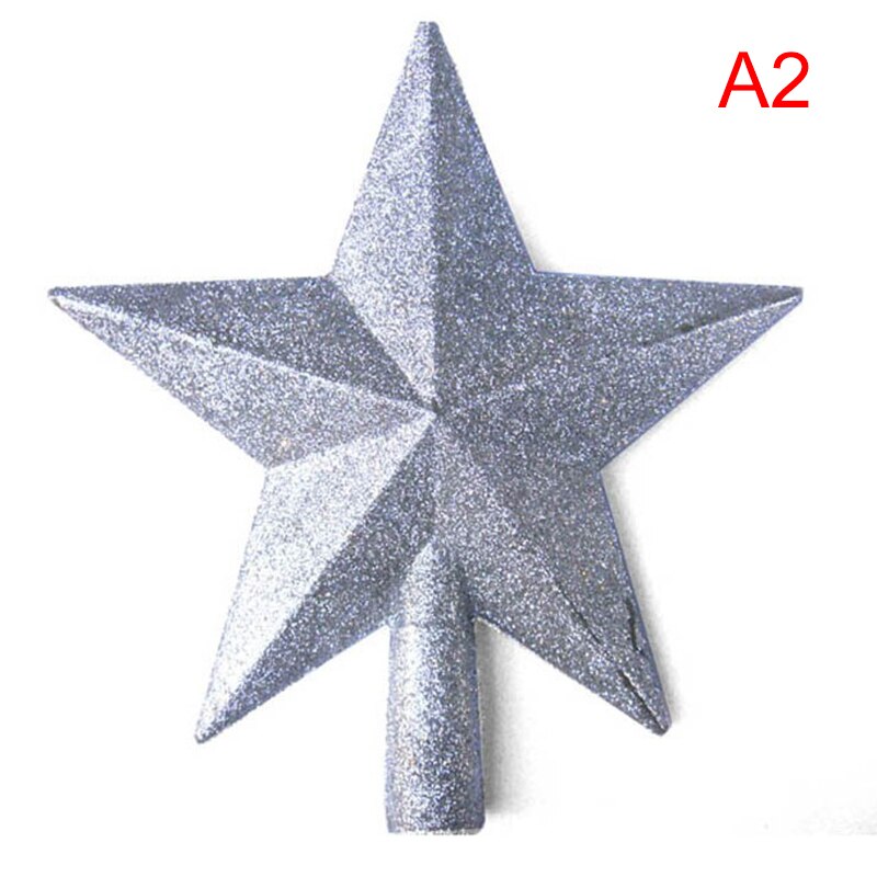 1pc glitter mini star julgran toppers röd guld silver mini star: A2