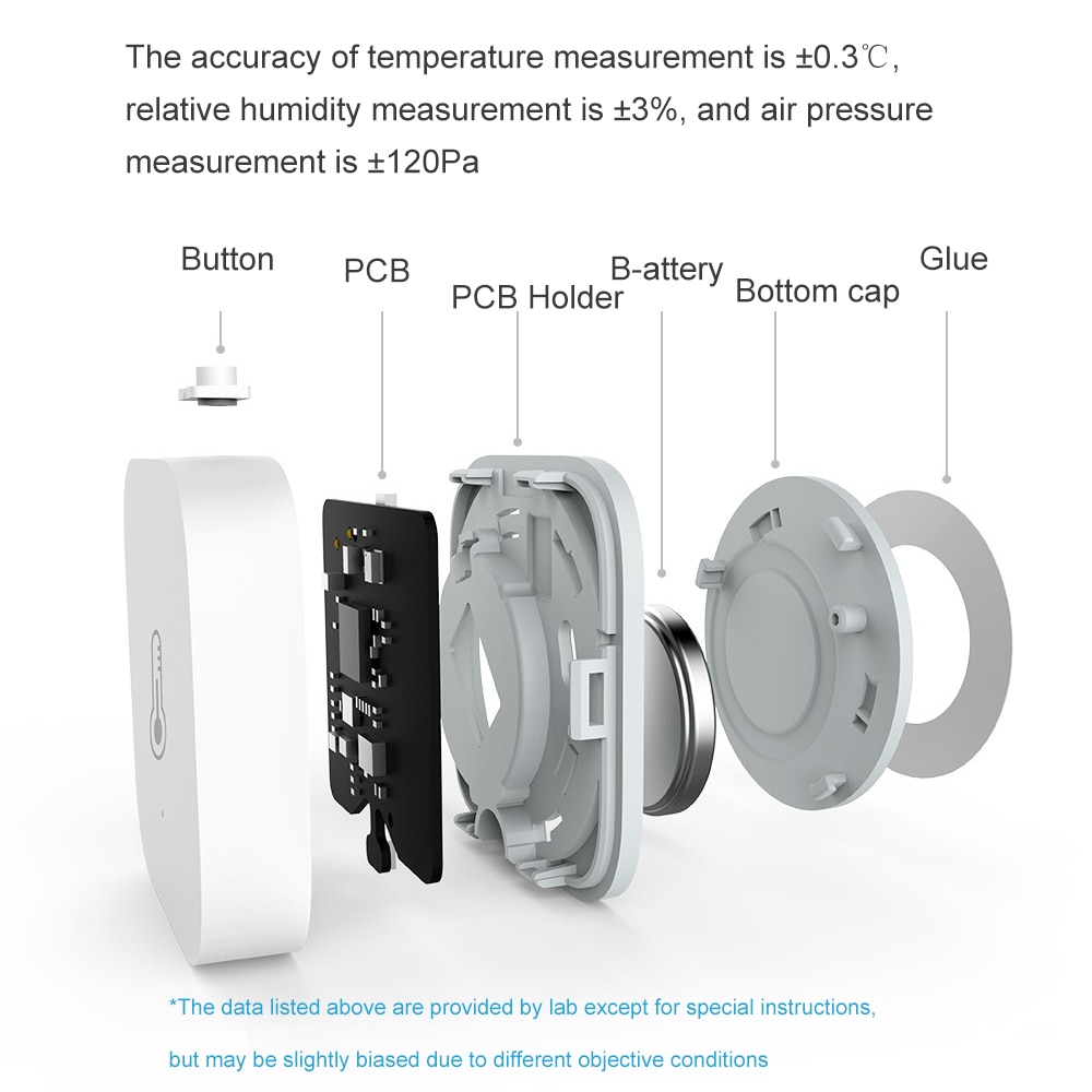 Aqara Temperature Humidity Sensor Real-time Temperature and Humidity Detection Smart Home Zigbee Wireless Control