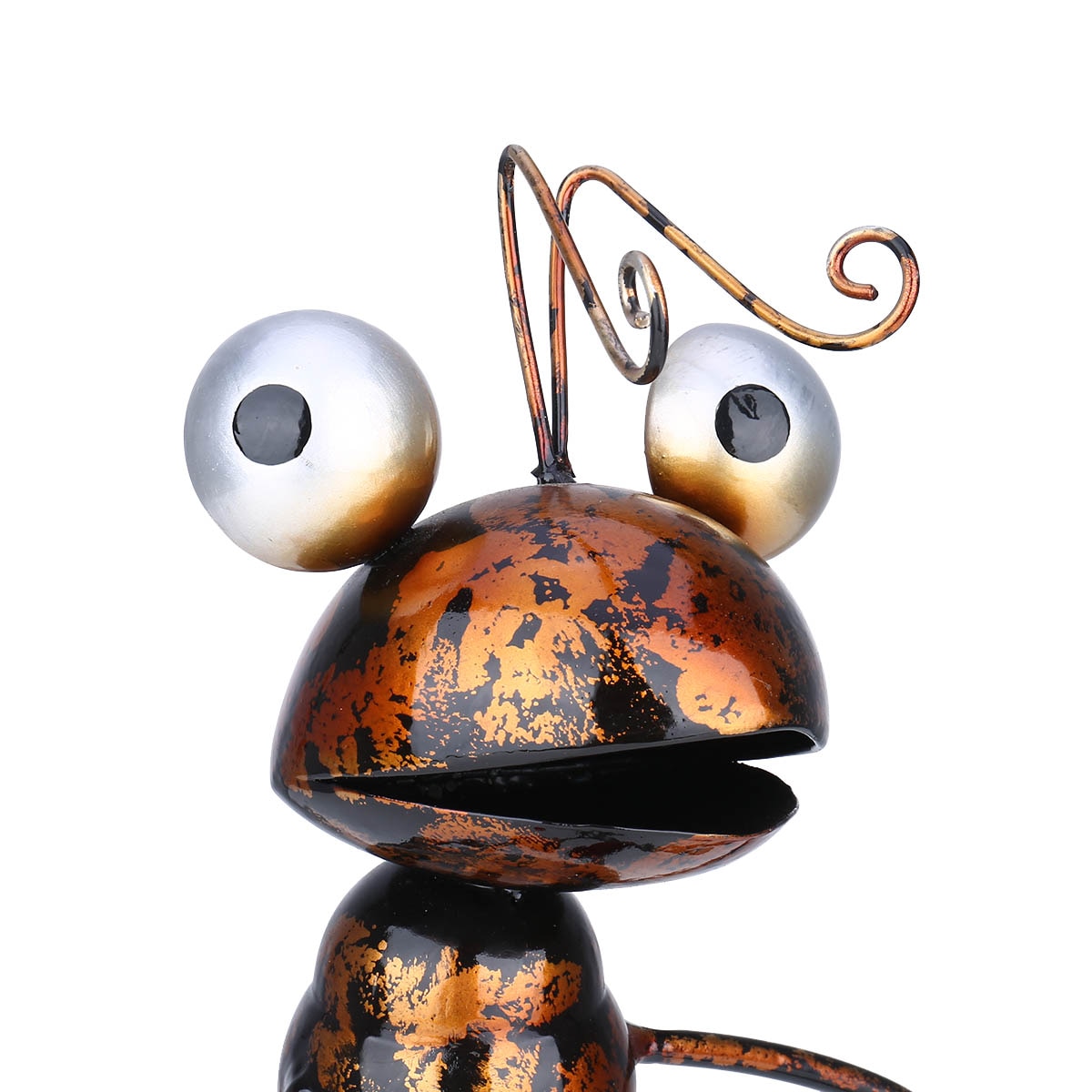 13inch Ant Sculpture Iron Cartoon Ant With Removable Bucket Garden or Desk Decor Succulent Flower Pot Trinket Storage