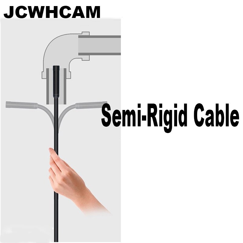2m caméra endoscopique serpent 1m 1.5m lentilles 5.5mm semi-rigide, pour inspection de voiture, pour smartphone, android et pc: 2m / 5.5mm câbles durs