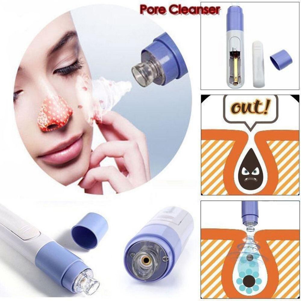 Electric Facial Pore Blackhead Cleaner Remover Vacuum Acne Microdermabrasion Facial Pore Cleanser Blackhead Suction Remover