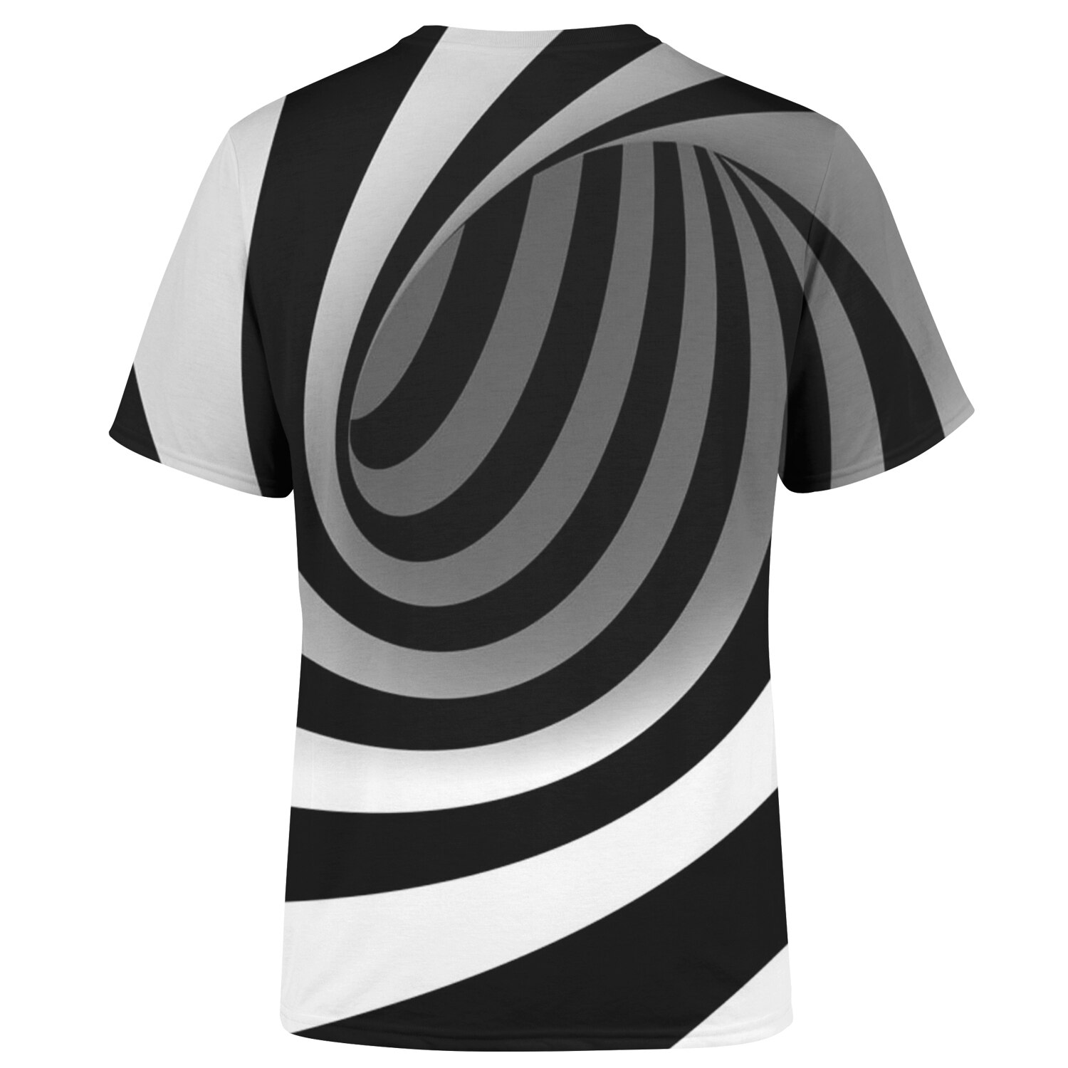 Tourbillon T-shirt Psychédélique TAILLE AMÉRICAINE Chemise 3D IMPRIMER Tee Shirt Rayure Graphique Unisexe À Manches Courtes Grande Taille Taille Américaine de La Top T-shirts