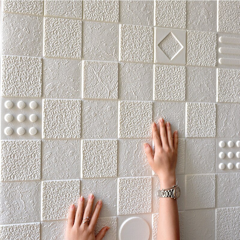 70 x 70cm vaahto 3d seinätarraa tapetti tee itse tiili kiviseinä sisustus olohuone lasten makuuhuone moderni tyyli koristetarra