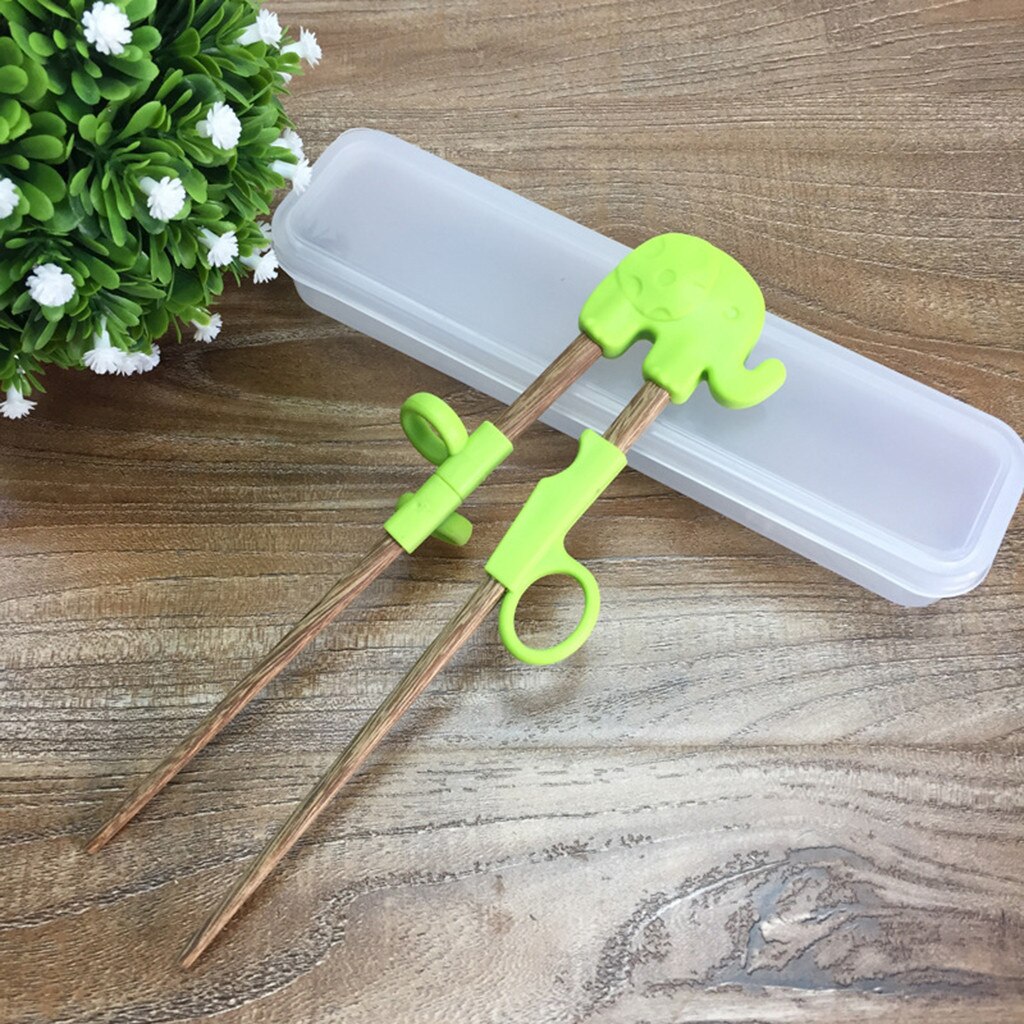 Kids Training Helper Draagbare Cartoon Leren Training Eetstokjes Kinderen Tabkitchen accessoires gadget gebruiksvoorwerpen #0425