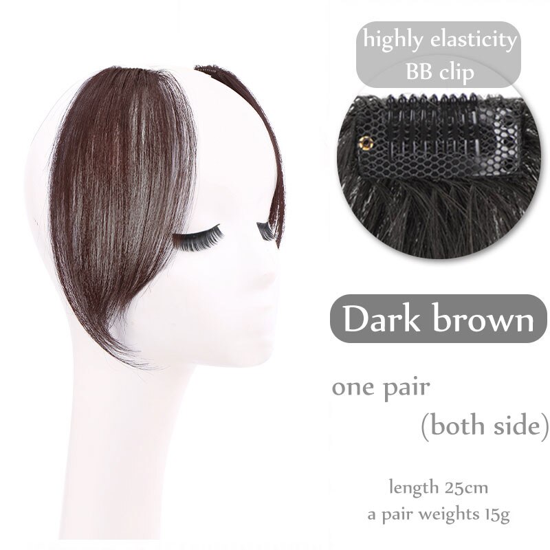 Gordijn Pony Haarstuk Synthetische Pruik Voor Vrouwen Party Natuurlijke Haar Kleur Zwart Bruin Clip In Hair Extension Fringe Koreaanse stijl: 233