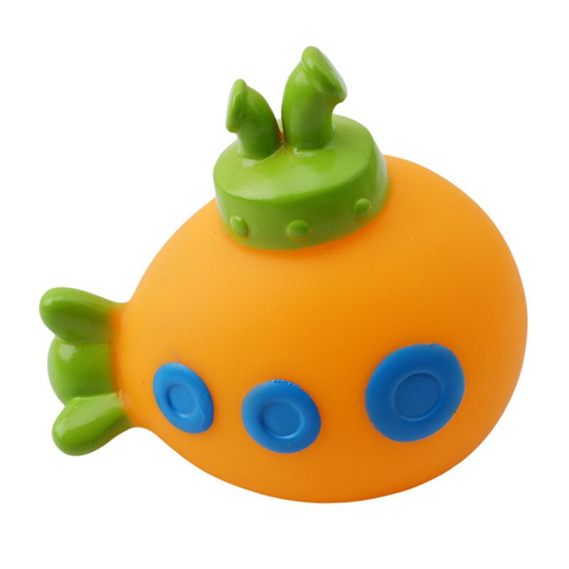 5PCS/Set Baby Fishing Toys Vehicle Model Soft Cartoon Simulation Car Airplane Submarine Baby Bathing Water Spraying Fish Toys