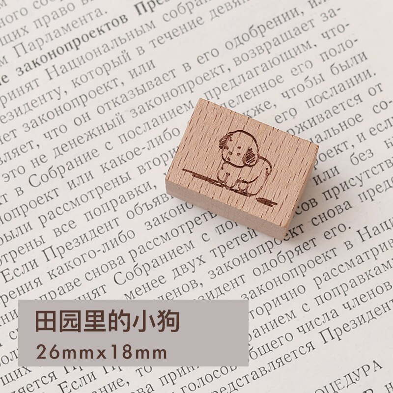Pastorale poésie série décoration timbre rétro en bois caoutchouc timbres pour scrapbooking papeterie bricolage artisanat standard timbre: 2