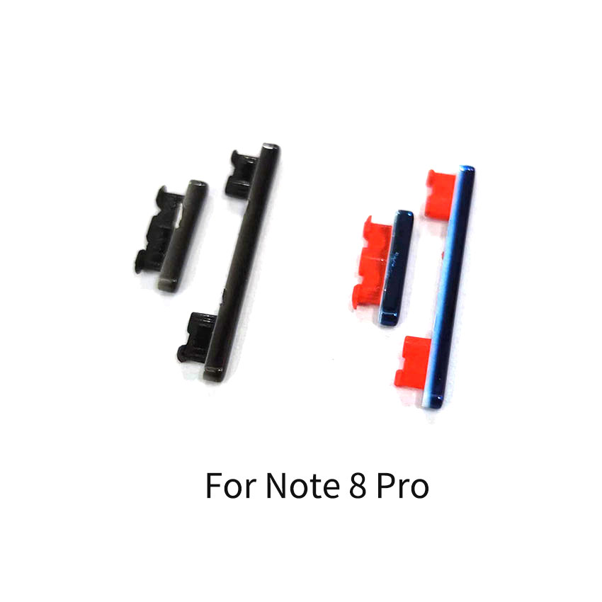 Dla Xiaomi Redmi Uwaga8 zawodowiec moc przycisk na wyłącznik głośności w górę w dół guzik boczny naprawa klucza części