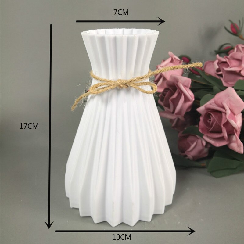 Plastic Vazen Woondecoratie Anti-Keramische Vazen Europese Bruiloft Moderne Decoraties Rotan-Achtige Onbreekbaar Creatieve Eenvoud