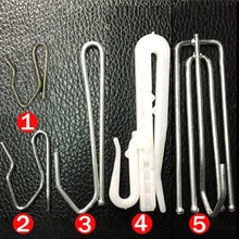 30Pcs Gordijn Metalen Haken Potlood Plooi Voor Gordijnen Sliding Track Venster Opknoping Gordijn Accessoire Gordijnen Plastic Haken CP056H