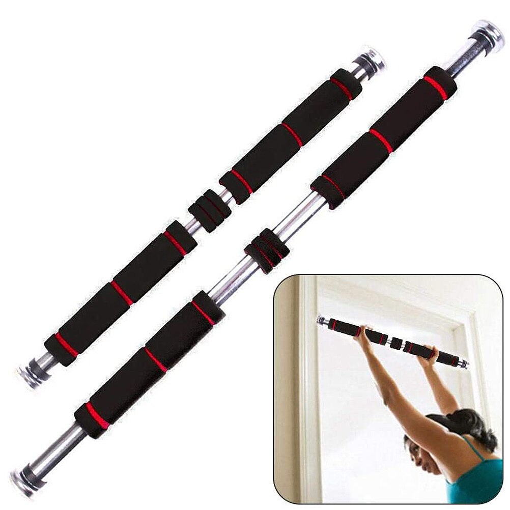 Bærbar justerbar pull up bar kraftig pull-ups chin-up bar vandret fitness træning gym bar tilbehør