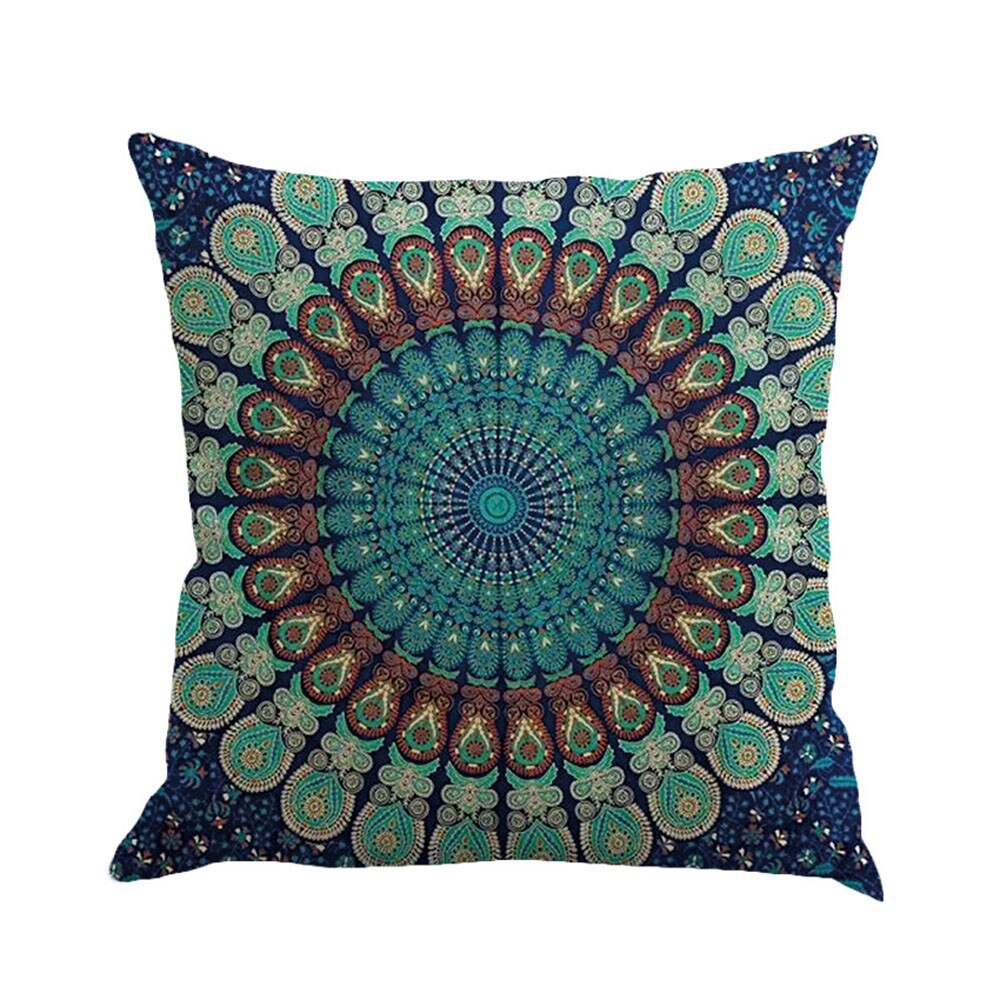 Gajjar tyyny 45*45 monivärinen geometria maalaus liinavaatteet tyynyliinat geometriset tukityynyt kaulalle: C