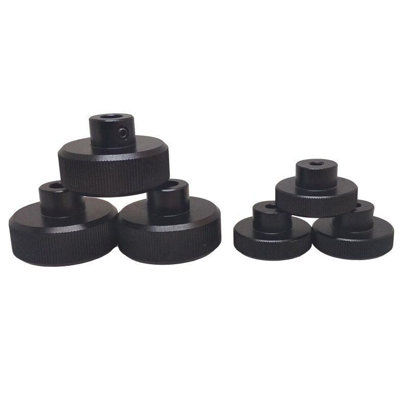 1pc aluminium alloy Rotate handwheel handle Positioning black Stepper motor jog knob cnc diy engraving knurled machine part