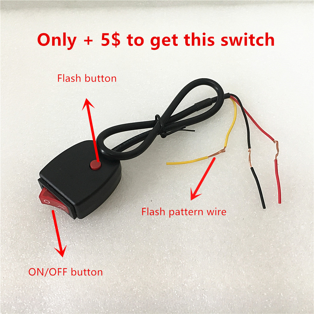 Luz LED estroboscópica para parrilla de coche, luces Flash de montaje en superficie, luz de advertencia de peligro para policía, ambulancia, vehículos de camión de bomberos, 6x3W, 1 unidad
