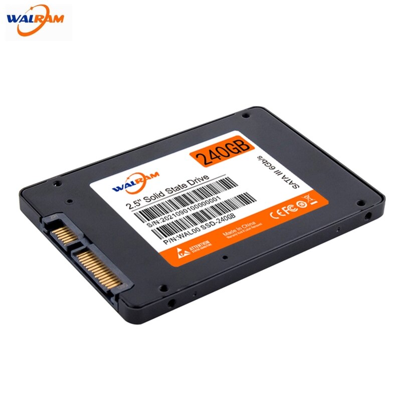 WALRAM – disque dur interne SSD, SATA 3, 120 pouces, avec capacité de 240 go, 128 go, 120 go, 2.5 go, 1 to, pour ordinateur de bureau, pc portable