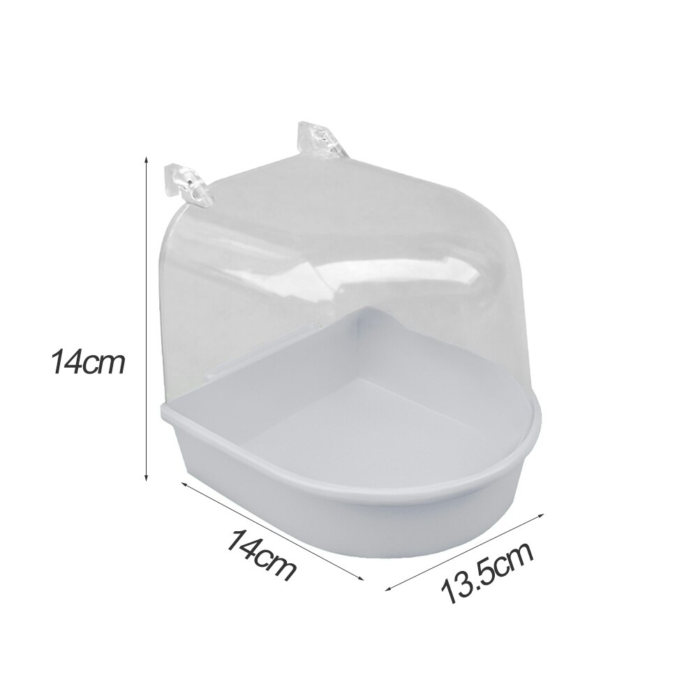 Yu's North Jaula De Baño Para Pájaros, Suministros De Limpieza Para Mascotas, Bañera Con Ganchos Para Colgar, Inyector De Agua Gratis Para Loros Pequeños, Periquitos Espaciosos, Ducha Portátil