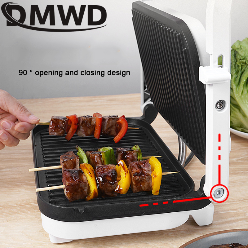 Dmwd Elektrische Steak Machine Multi Functionele Sandwich Muffin Maker Ontbijt Hamburger Panini Machine Omelet Fornuis Koekenpan