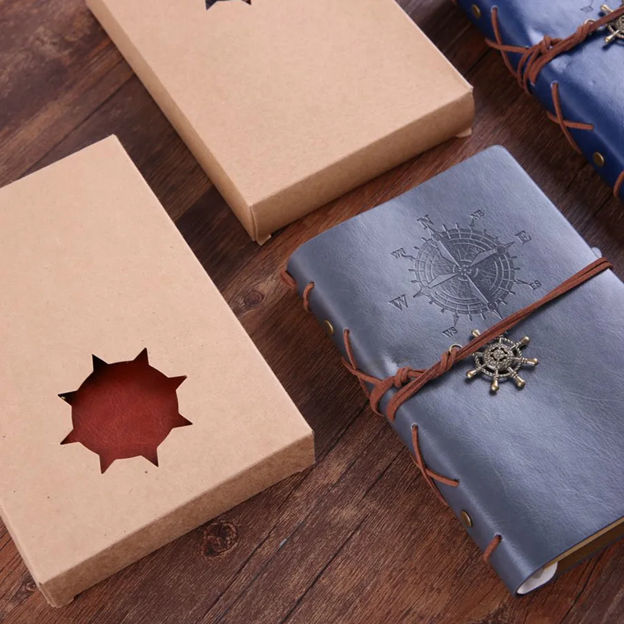 Retro Notebook Diary Notepad Literature PU Leather Note Book Stationery Traveler Journal Planners Office School Supplies