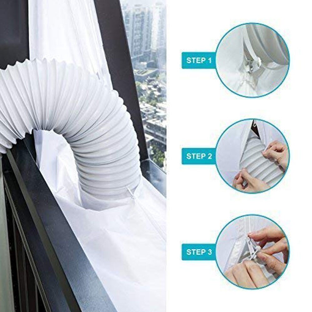 3 m/4 m/5.6 m Air Lock Deur Raam Afdichting Doek Plaat Universal Home Flexibele Waterdichte Zachte board Voor Mobiele Airconditioner