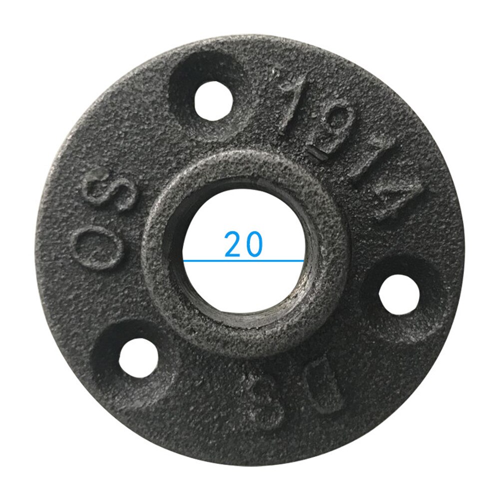 1pcs Cast Iron Flanges Thread Malleable Iron Pipe Fittings Wall Mount Floor Antique Flange Piece Accessories