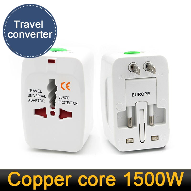 Common 250V 10A Universal EU UK AU US AC Travel Power plug Charger Adapter Abroad Conversion Adaptor Socket Global Plug: Default Title
