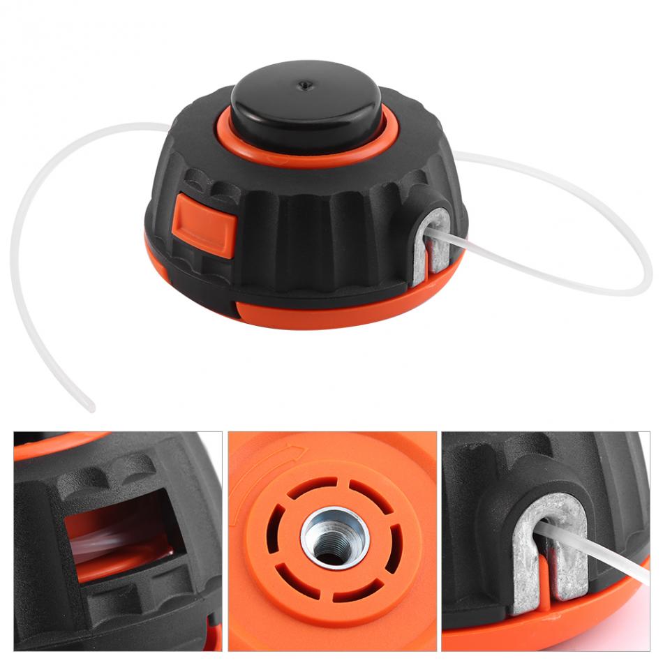 Tête de coupe pour tondeuse de jardin, remplacement de la tête de coupe avec 2 lignes, accessoires de tondeuse à gazon