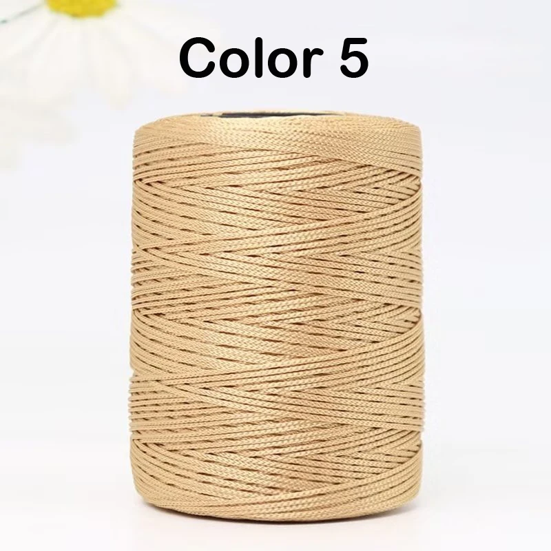 1mm 230 Meters Summer Crochet Thread for DIY Knitting Bag Shoes Hat Hollow Polyester Rope for Handmade Yarn Craft Ice Silk